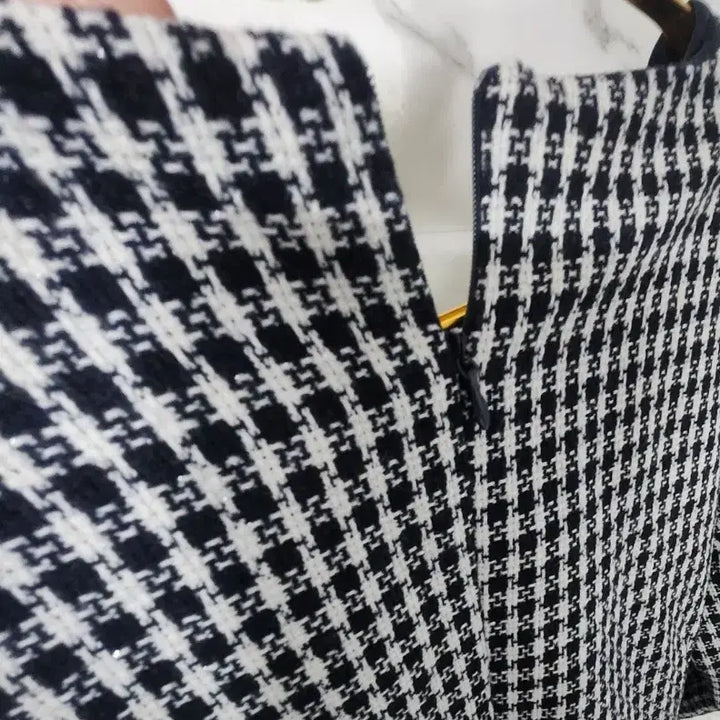 [BUNJANG] Ri&amp;Co Check Tweed Dress / 새상품  Ri&amp;Co 체크 트위드 원피스 통통 66  크게 입는분또는77