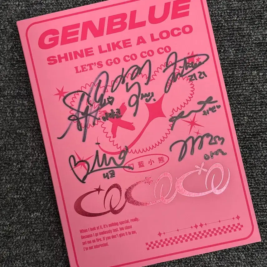 [BUNJANG] GENBLUE Signed Album / GENBLUE 친필 싸인 앨범 판매합니다.
