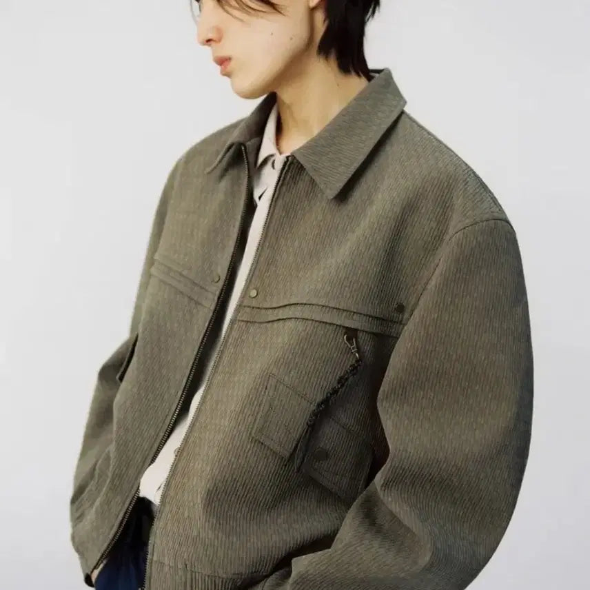 [BUNJANG] Dusty Western Blouson Jacket - Khaki / (44)더스티 웨스턴 블루종 자켓 카키