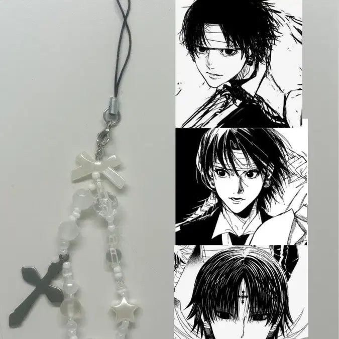 [BUNJANG] Hunter X Hunter Chrollo Lucilfer Keyring / 헌터헌터 비즈키링 클로로 루실후르