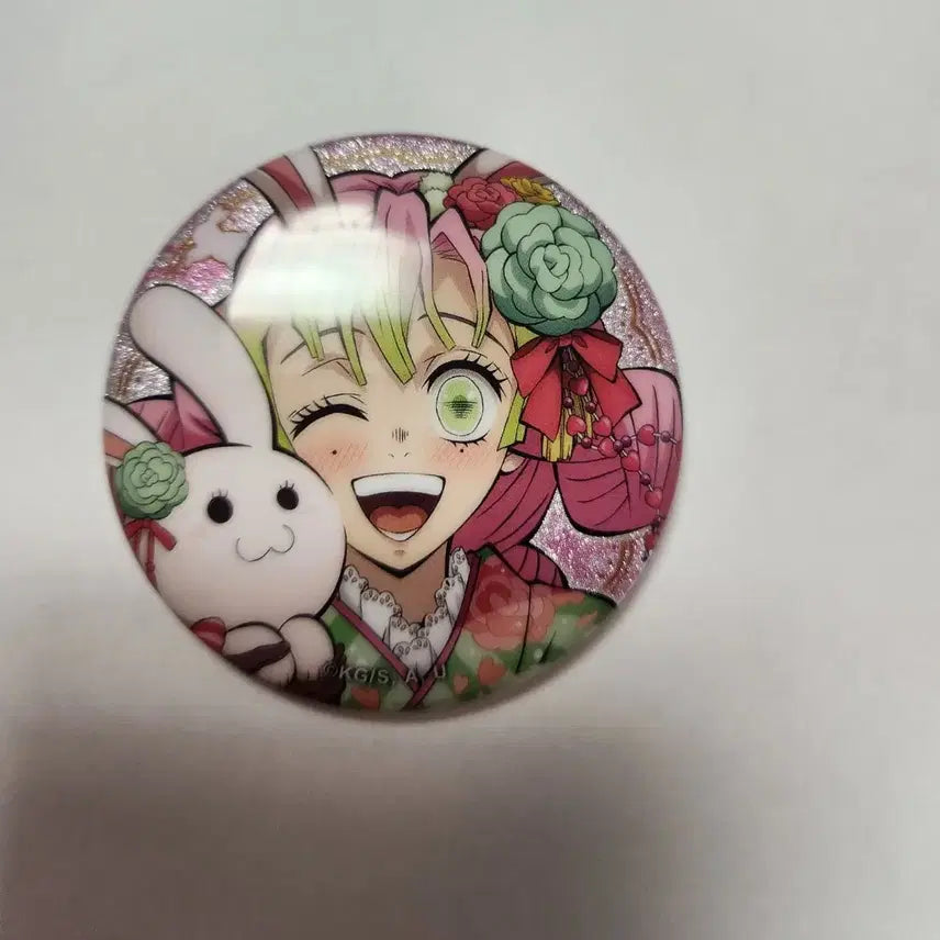 [BUNJANG] Demon Slayer Mitsuri Rabbit Year Can Badge / 귀멸의 칼날 토끼의 해 미츠리 캔뱃지