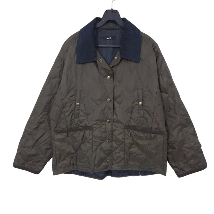 [BUNJANG] The Edge Goose Down Corduroy Padded Jacket / 더엣지 여성 구스다운 골덴 경량 패딩 점퍼 77-88