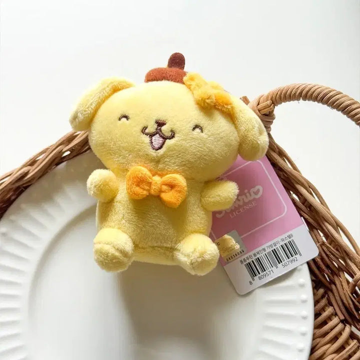 [BUNJANG] Sanrio Pompompurin Pastel Smiling Plush Keyring / 파스텔 산리오 폼폼푸린 눈웃음 인형 키링 (새상품)