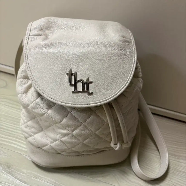 [BUNJANG] 3.times Arcon Quilted Backpack Ivory / 쓰리타임즈 아콘 퀼티드 백팩 아이보리