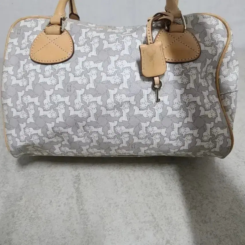 [BUNJANG] Celine Macaron Pattern Mini Boston Bag (Authentic) / 한정판매(정품) 셀린느 마차 패턴 미니 보스턴백