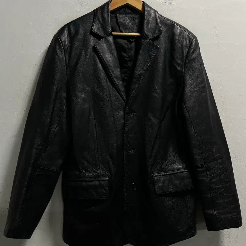 [BUNJANG] Dockers Old School Leather Jacket / 100 DOCKERS 올드스쿨 레더 리얼가죽 자켓 정품