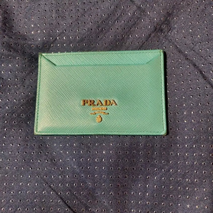[BUNJANG] Prada Saffiano Card Wallet / 프라다 사피아노 카드지갑 민트(정품)
