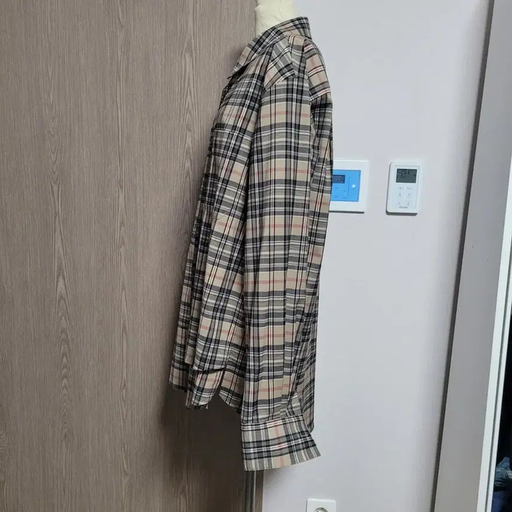 [BUNJANG] Solid Homme Oversized Checkered Shirt 48 / 솔리드옴므 오버핏 체크무늬 이중남방 셔츠 48