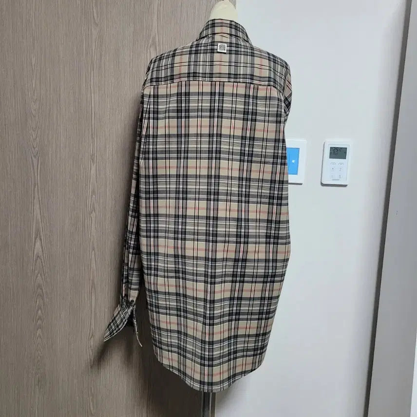 [BUNJANG] Solid Homme Oversized Checkered Shirt 48 / 솔리드옴므 오버핏 체크무늬 이중남방 셔츠 48