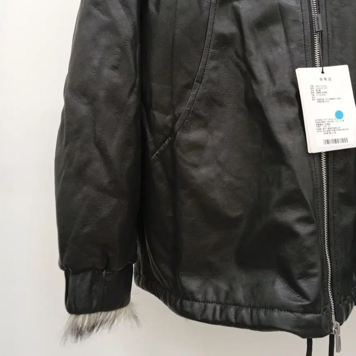 [BUNJANG] Faux Fur Lined Leather Jacket / 페이크퍼 안감 가줏 자켓