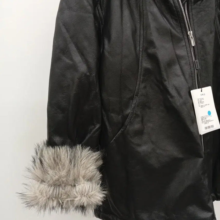 [BUNJANG] Faux Fur Lined Leather Jacket / 페이크퍼 안감 가줏 자켓