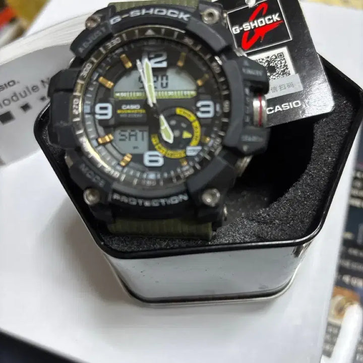 [BUNJANG] G-Shock Mudmaster Khaki Full Set Watch / 카시오 G-SHOCK 지샥 머드마스터 카키 단품