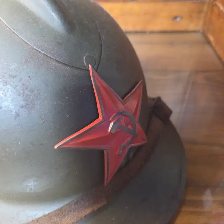 [BUNJANG] French Adrian Helmet (WW2) with Soviet Replica Mark / WW2 세계이차대전 프랑스군 철모 아드리안 헬멧 소련군 아드리안 헬멧