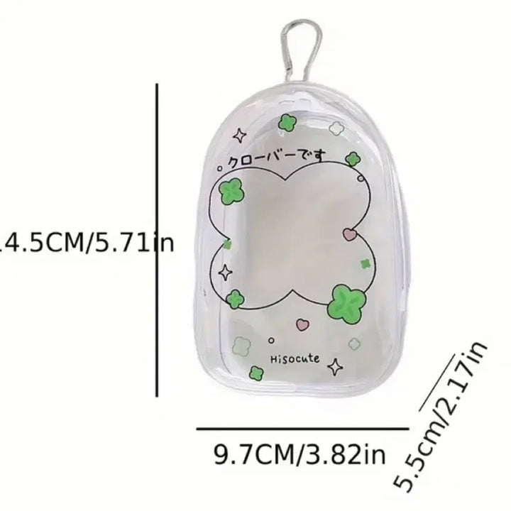 [BUNJANG] Transparent PVC Doll Pouch Case for 10cm/15cm Plush Dolls (Bear/Rabbit) / 투명 인형 파우치 솜인형 누이 케이스 pvc 가방 곰 토끼 10cm 15