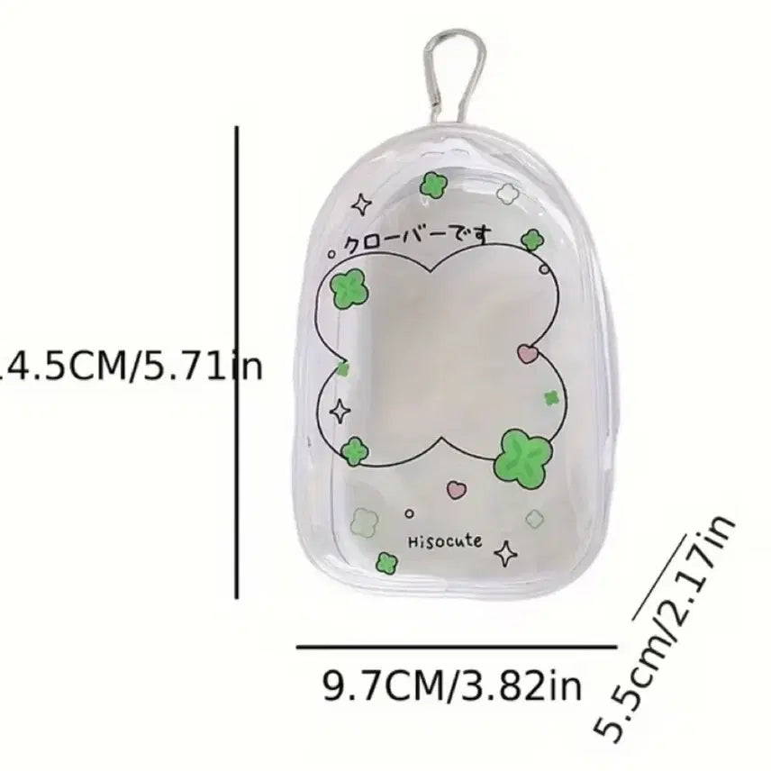 [BUNJANG] Transparent PVC Doll Pouch Case for 10cm/15cm Plush Dolls (Bear/Rabbit) / 투명 인형 파우치 솜인형 누이 케이스 pvc 가방 곰 토끼 10cm 15