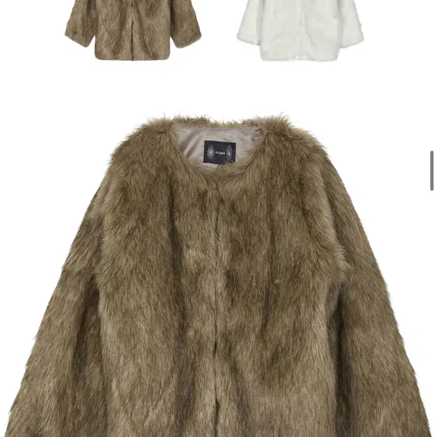 [BUNJANG] Flare Up Fur Jacket (Brown) / 플레어업 퍼 자켓(브라운)