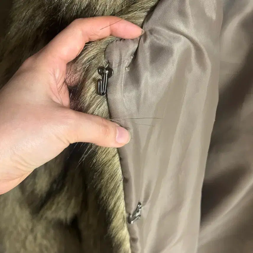 [BUNJANG] Flare Up Fur Jacket (Brown) / 플레어업 퍼 자켓(브라운)