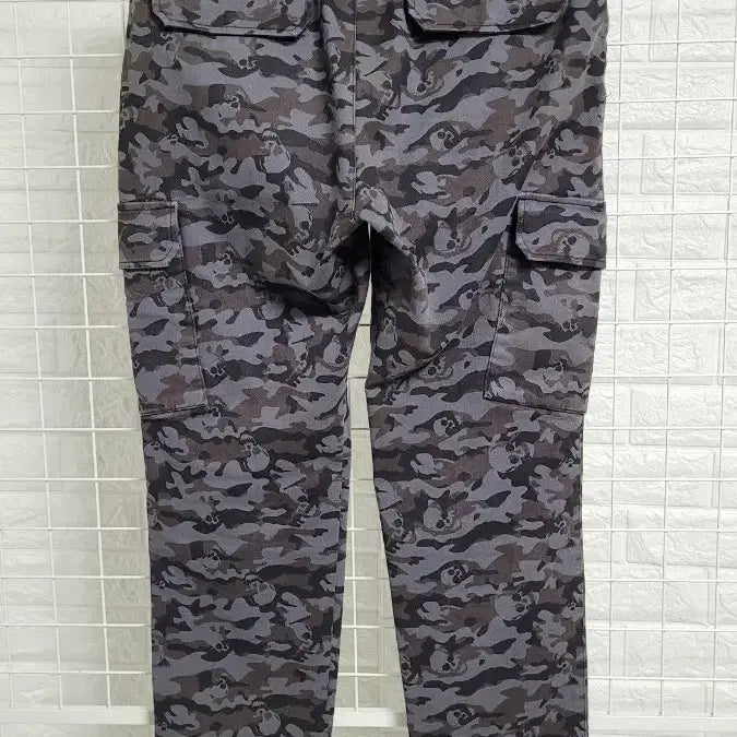 [BUNJANG] Pasadi Black Skull Military Printing Cargo Pants / [30]파사디 블랙 스컬밀리터리프린팅 남성골프웨어 스판 카고팬츠 30