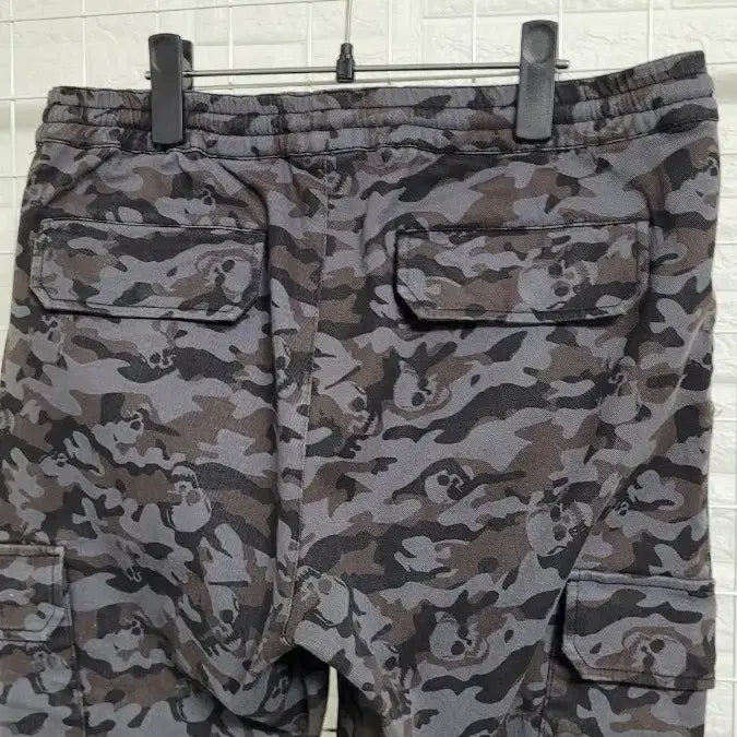 [BUNJANG] Pasadi Black Skull Military Printing Cargo Pants / [30]파사디 블랙 스컬밀리터리프린팅 남성골프웨어 스판 카고팬츠 30