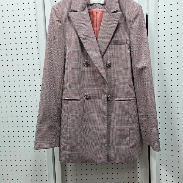 [BUNJANG] Aizat Check Double Button Jacket / (000961)아이잣 체크 더블 버튼 자켓85