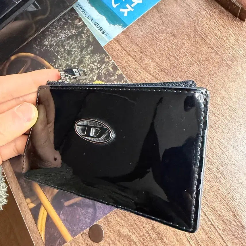 [BUNJANG] Diesel Black Card Holder / 디젤 블랙 카드지갑