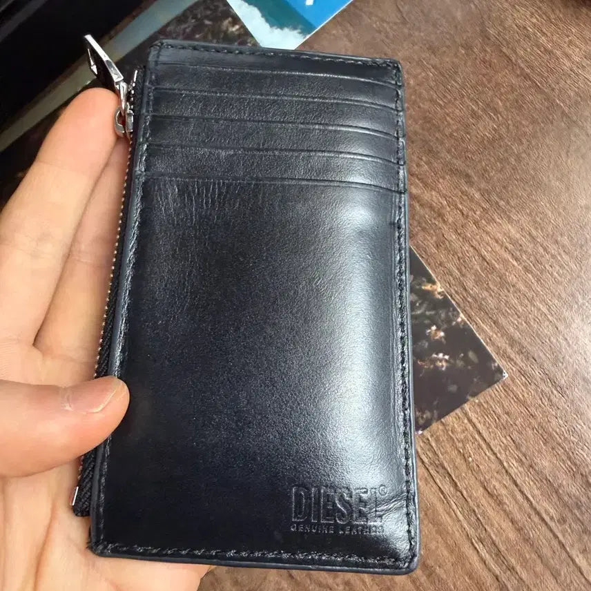 [BUNJANG] Diesel Black Card Holder / 디젤 블랙 카드지갑