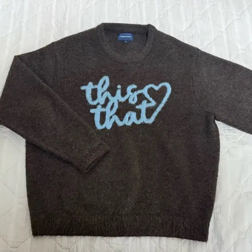 [BUNJANG] thisisneverthat Heart Logo Knit / 디스이즈네버댓 하트로고 니트
