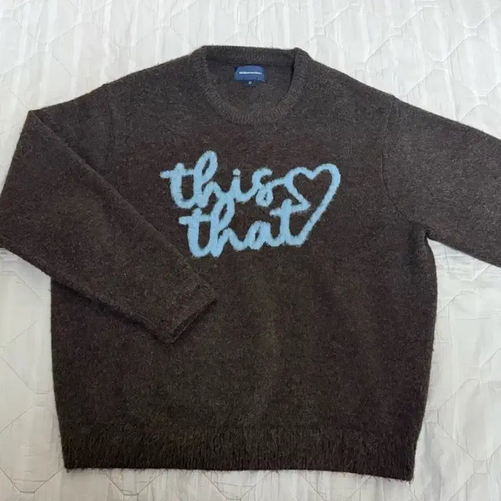 [BUNJANG] thisisneverthat Heart Logo Knit / 디스이즈네버댓 하트로고 니트