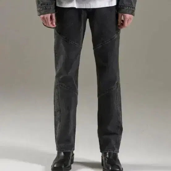 [BUNJANG] Maison Mined Black Denim Jeans / 메종미네드 흑청데님