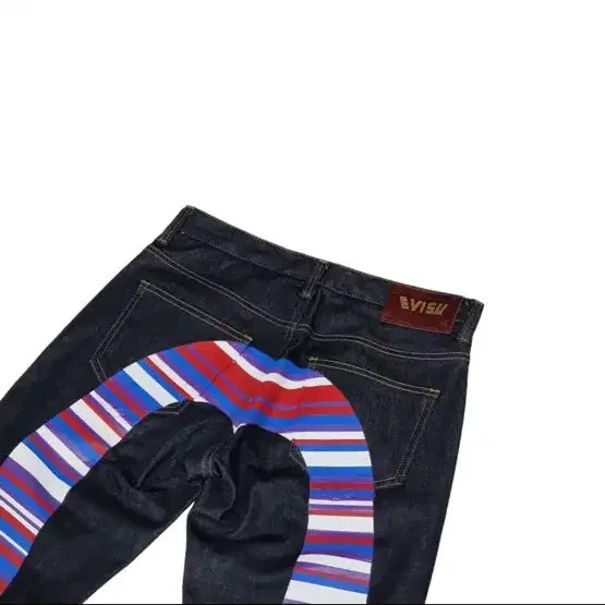 [BUNJANG] EVISU Stripe Back Logo Denim Pants / (급처)에비수 스트라이프 백로고 데님팬츠