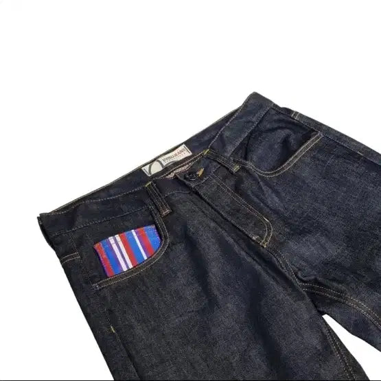 [BUNJANG] EVISU Stripe Back Logo Denim Pants / (급처)에비수 스트라이프 백로고 데님팬츠