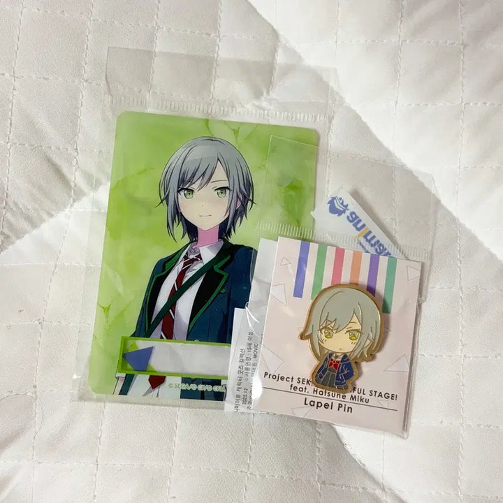 [BUNJANG] Project Sekai Shiho Metal Badge & Card Case Bundle Set / 프세카 프로젝트세카이 시호 굿즈 일괄 메탈뱃지 라펠핀 & 카드케이스