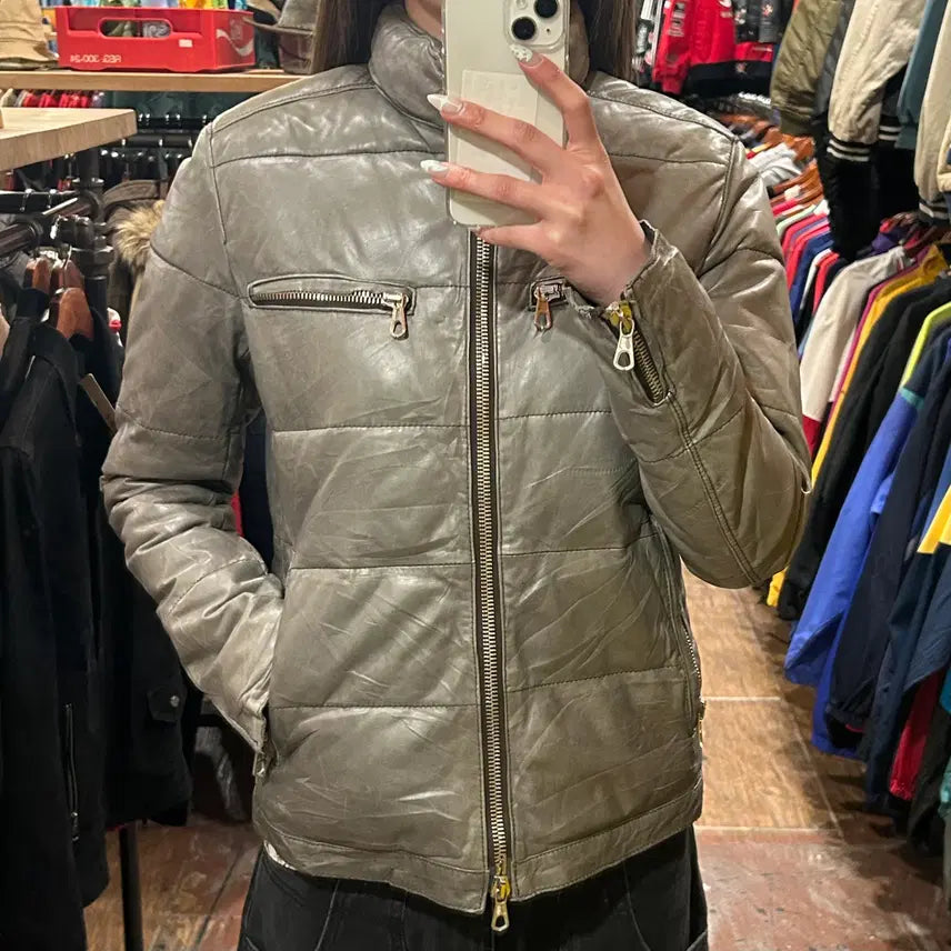 [BUNJANG] VTG Short Padded Jacket / [HI] VTG 숏 패딩 카키