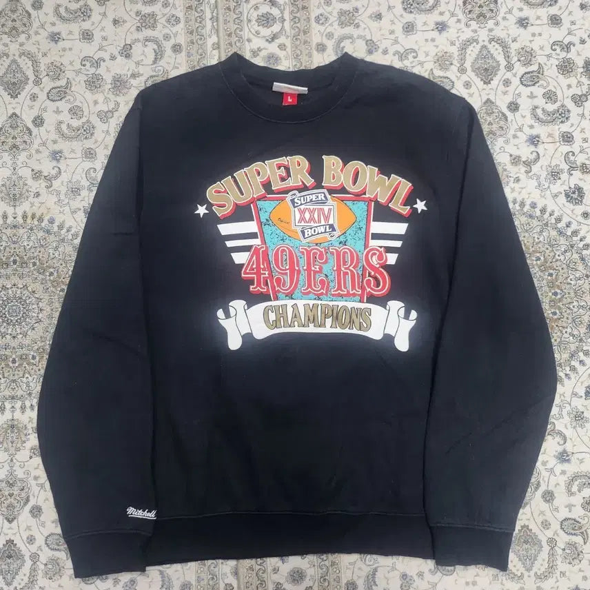 [BUNJANG] Mitchell &amp; Ness San Francisco 49ers Super Bowl Sweatshirt L / 미첼앤네스 샌프란시스코 49ers 슈퍼볼 맨투맨 L