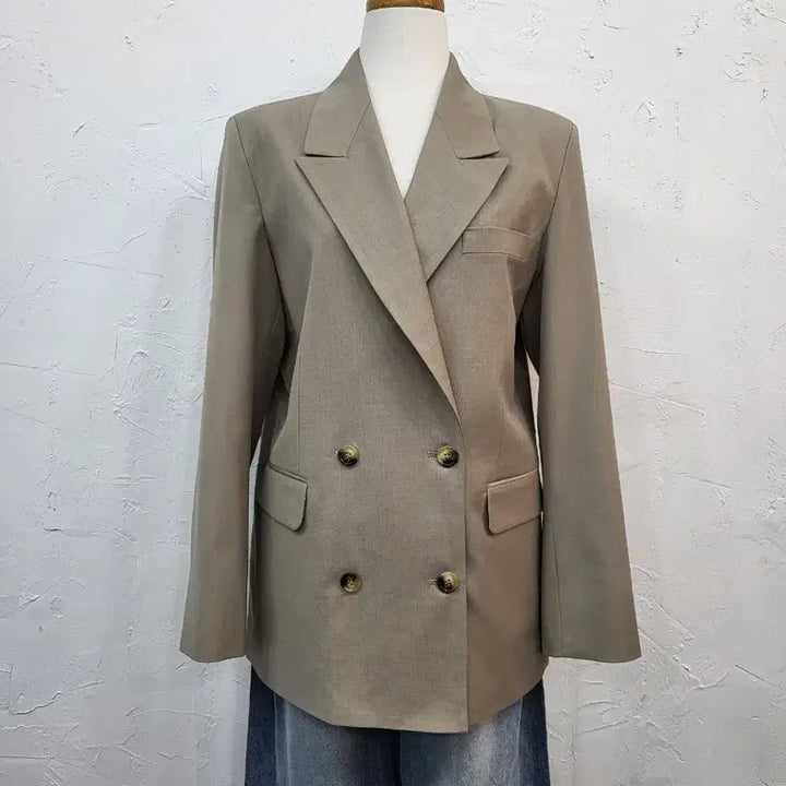 [BUNJANG] Beige Double Button Jacket / 봄신상 베이지 더블 버튼 자켓F