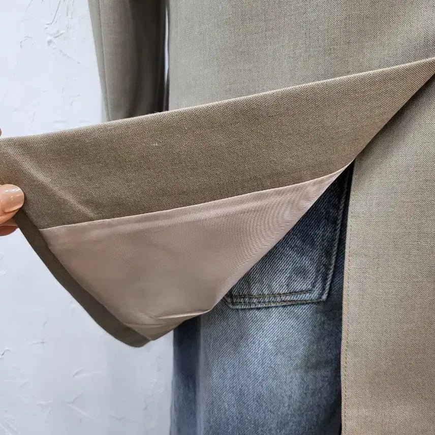 [BUNJANG] Beige Double Button Jacket / 봄신상 베이지 더블 버튼 자켓F