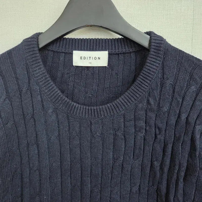[BUNJANG] EDITION Navy Round Knit / EDITION 남성110 네이비 라운드 니트 L9986