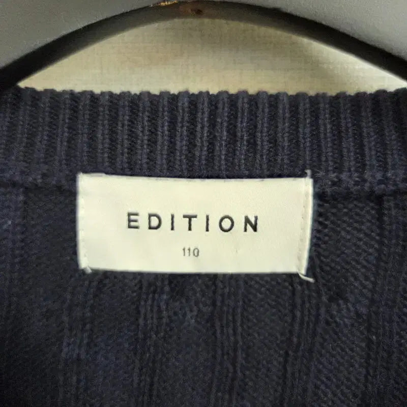[BUNJANG] EDITION Navy Round Knit / EDITION 남성110 네이비 라운드 니트 L9986