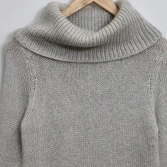 [BUNJANG] ROPE Silver Turtleneck Knit Sweater [M] / ROPE 로페 실버 터틀넥 니트 [M] 롱 니트/ 터틀넥 롱스웨터