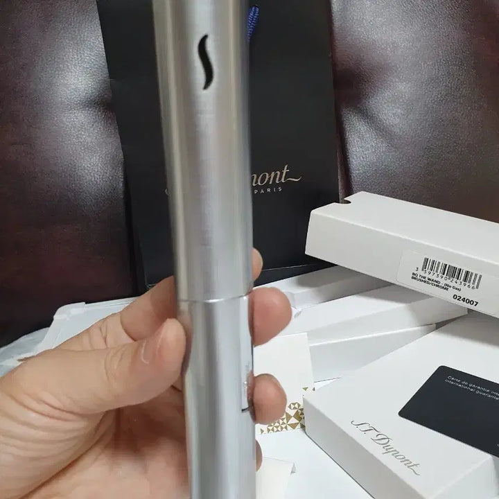 [BUNJANG] Dupont Turbo Brushed Chrome Lighter / [새상품,풀세트] 듀퐁라이터 신형 터보 브러쉬드 크롬 쌍불 터보 듀퐁