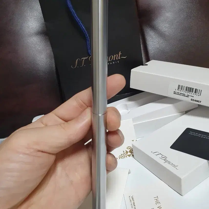 [BUNJANG] Dupont Turbo Brushed Chrome Lighter / [새상품,풀세트] 듀퐁라이터 신형 터보 브러쉬드 크롬 쌍불 터보 듀퐁