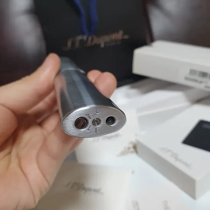 [BUNJANG] Dupont Turbo Brushed Chrome Lighter / [새상품,풀세트] 듀퐁라이터 신형 터보 브러쉬드 크롬 쌍불 터보 듀퐁