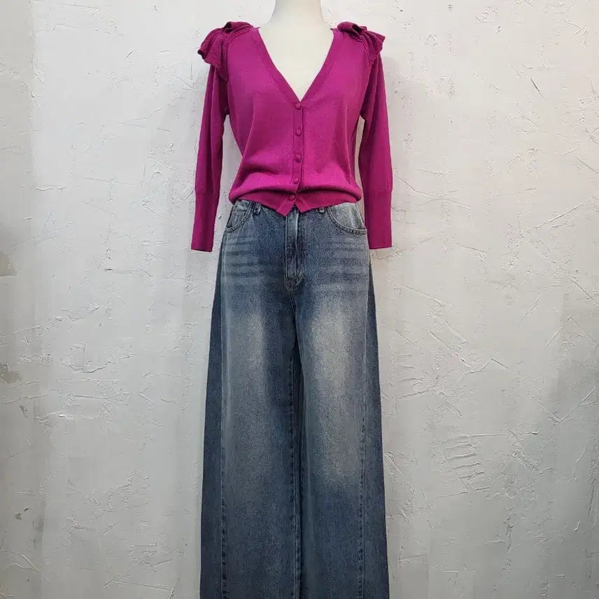 [BUNJANG] S Spring Frill Cardigan / 봄신상 프릴가디건 S