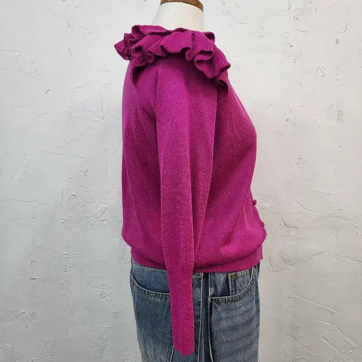 [BUNJANG] S Spring Frill Cardigan / 봄신상 프릴가디건 S