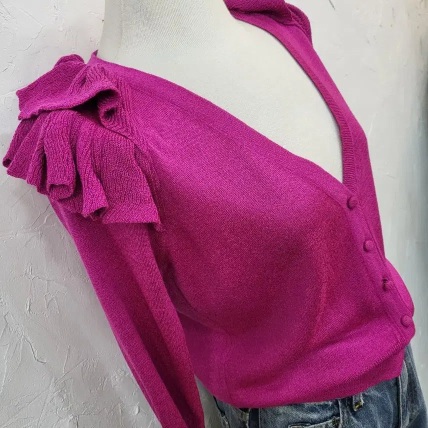 [BUNJANG] S Spring Frill Cardigan / 봄신상 프릴가디건 S