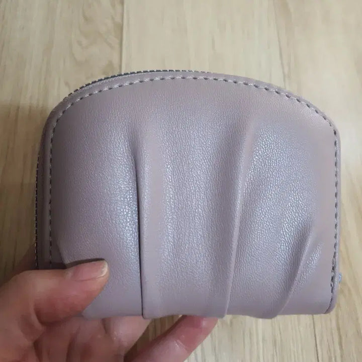 [BUNJANG] Women's Faux Leather Pink Wallet / 인조가죽 인디핑크색 여성 반지갑