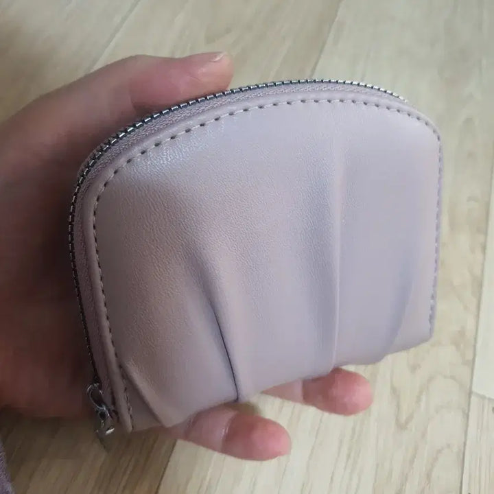 [BUNJANG] Women's Faux Leather Pink Wallet / 인조가죽 인디핑크색 여성 반지갑
