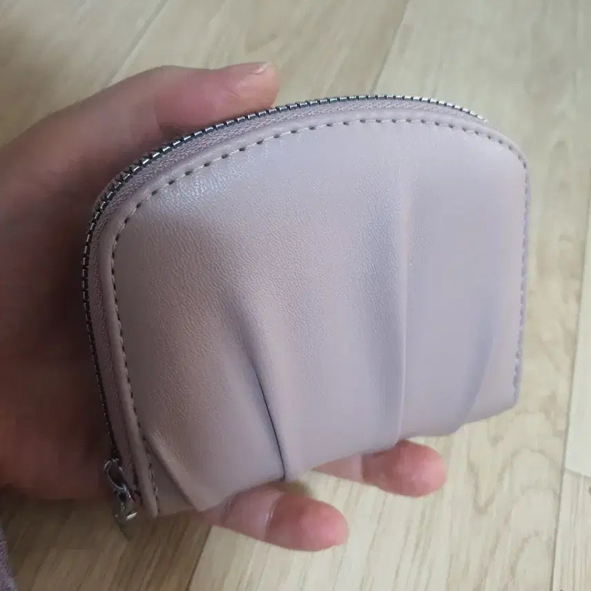 [BUNJANG] Women's Faux Leather Pink Wallet / 인조가죽 인디핑크색 여성 반지갑