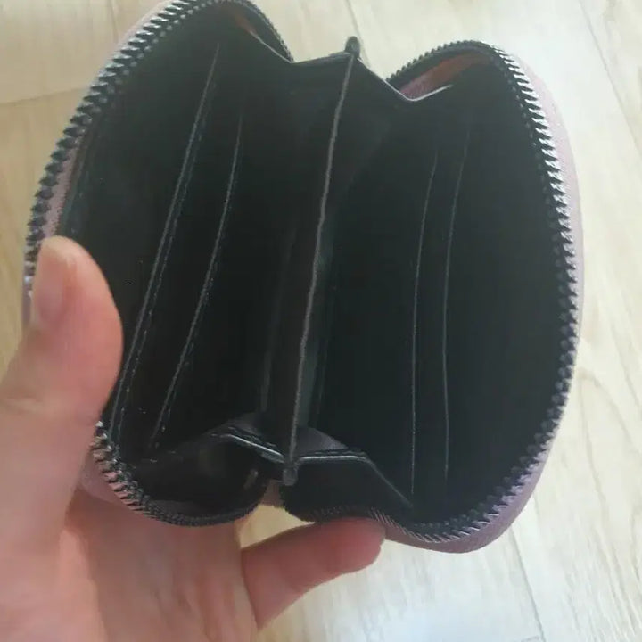 [BUNJANG] Women's Faux Leather Pink Wallet / 인조가죽 인디핑크색 여성 반지갑