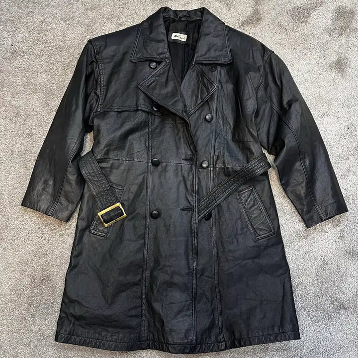 [BUNJANG] SONCEUR Daiya Trench Coat Jacket / SONCEUR Daiya 소가죽 트렌치 코트 자켓M-L